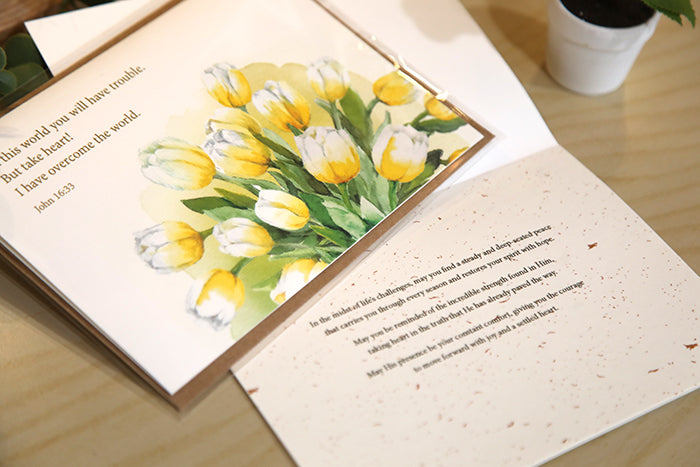 Peace in Him: John 16:33 Greeting Card