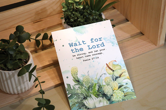 Take Heart: Courage in the Waiting | Psalm 27:14 Card