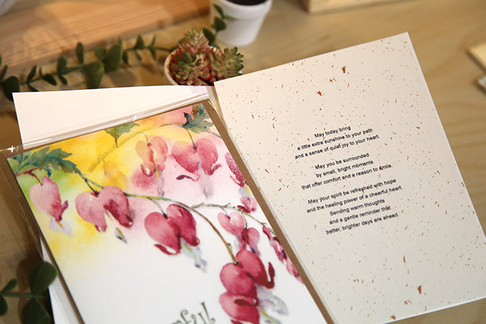 Cheerful Heart Blooms: Proverbs 17:22 Greeting Card