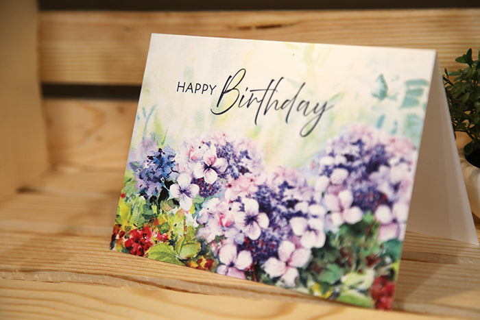 Premium Floral & Nature Birthday Card Set (8-Pack)