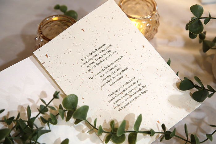 Peace Be With You: Calla Lily Greeting Card