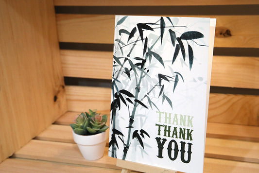 Bamboo Grace Thank You Card