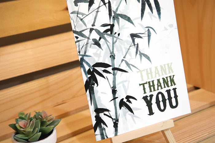 Bamboo Grace Thank You Card