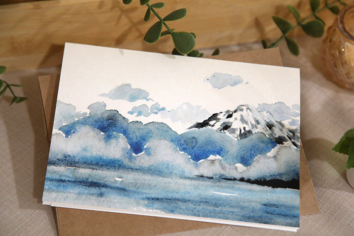 Zen Landscape Watercolor Card Set (5-Pack)