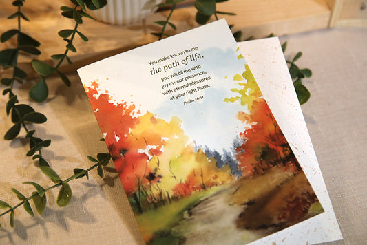 The Path of Life: Psalm 16:11 Greeting Card