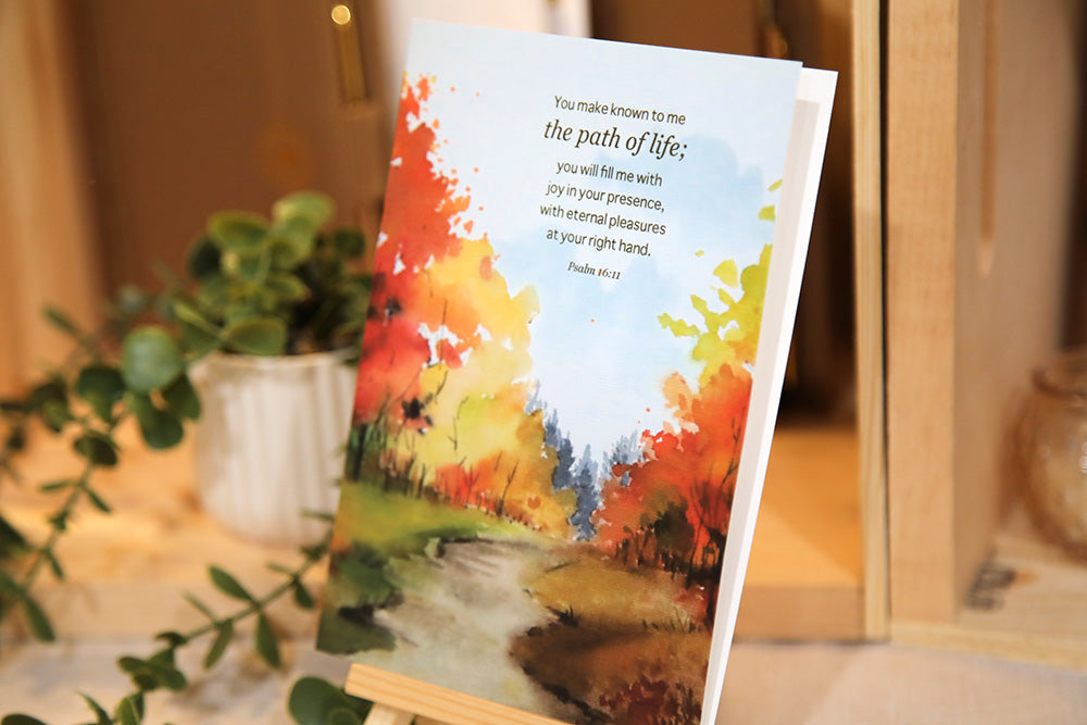 The Path of Life: Psalm 16:11 Greeting Card