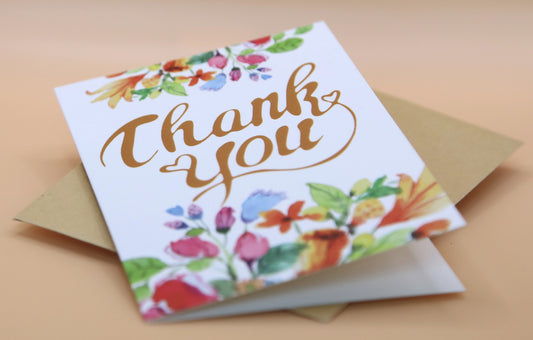 Bright Blooms Thank You Card Set (Set of 5)