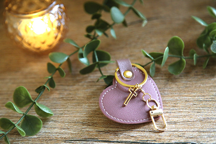 Blessed Sunshine Heart Keychain