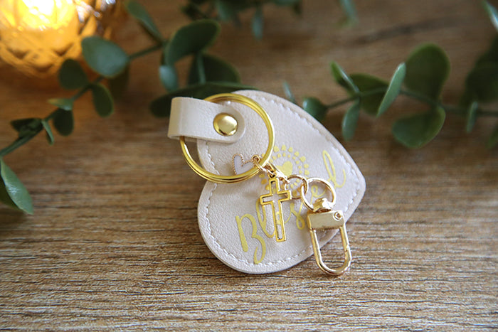 Blessed Sunshine Heart Keychain