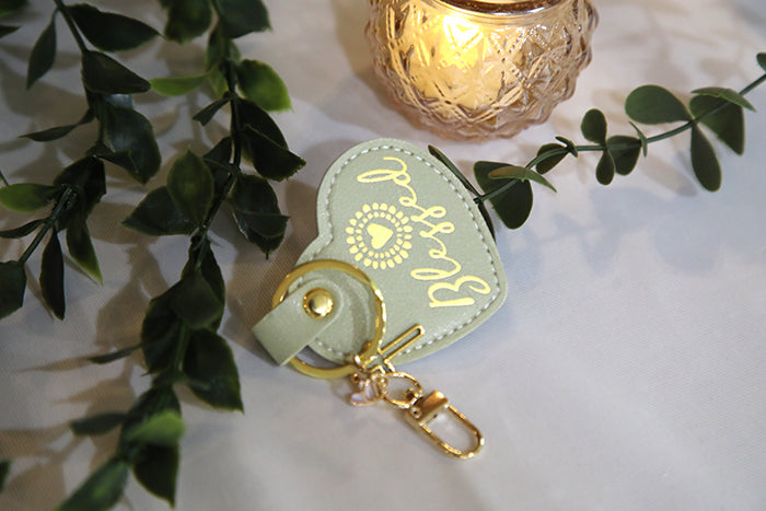 Blessed Sunshine Heart Keychain