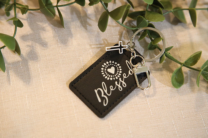 Blessed Sunshine Rectangle Keychain