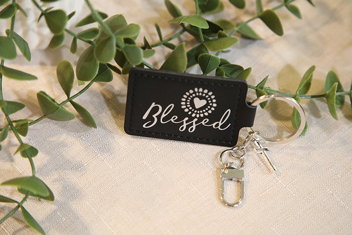 Blessed Sunshine Rectangle Keychain