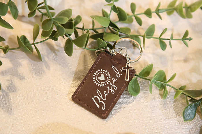 Blessed Sunshine Rectangle Keychain