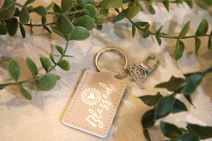 Blessed Sunshine Rectangle Keychain