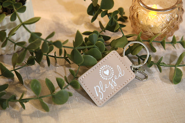 Blessed Sunshine Rectangle Keychain
