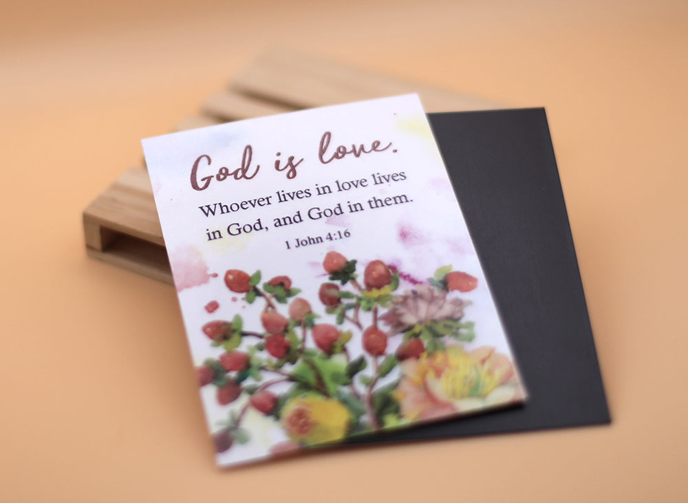 “God Is Love – Peony Bloom” Magnet