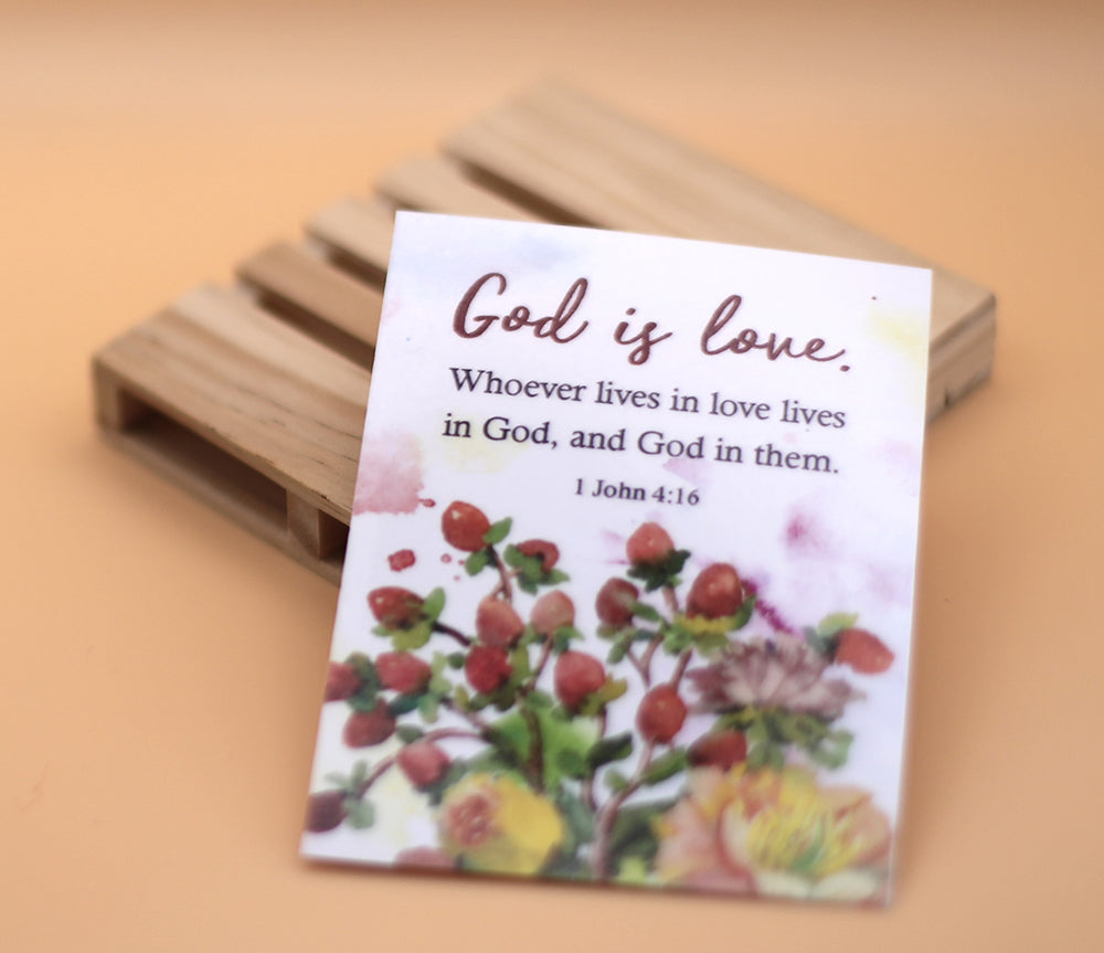 “God Is Love – Peony Bloom” Magnet