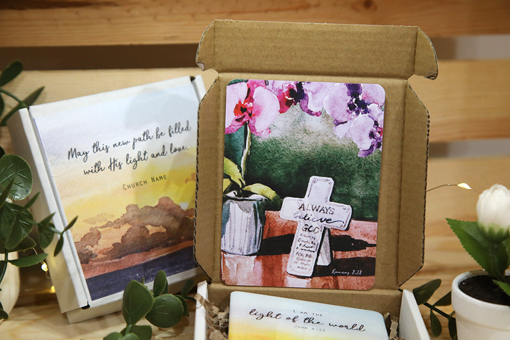 "Light of the World" Magnet Baptism Gift