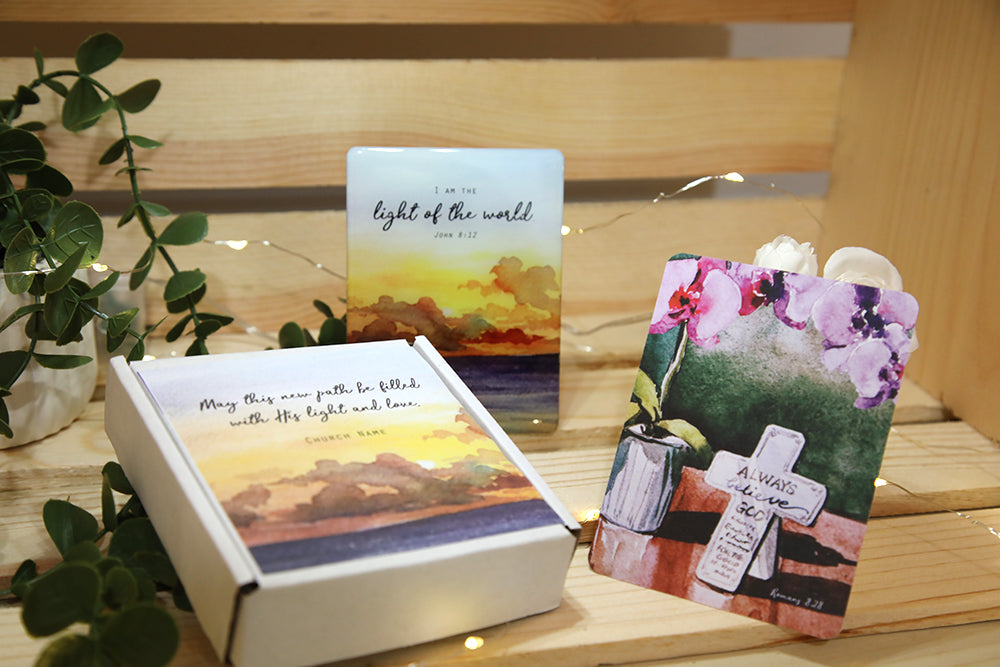 "Light of the World" Magnet Baptism Gift