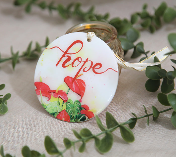 Faith, Hope, & Love Acrylic Ornament Set