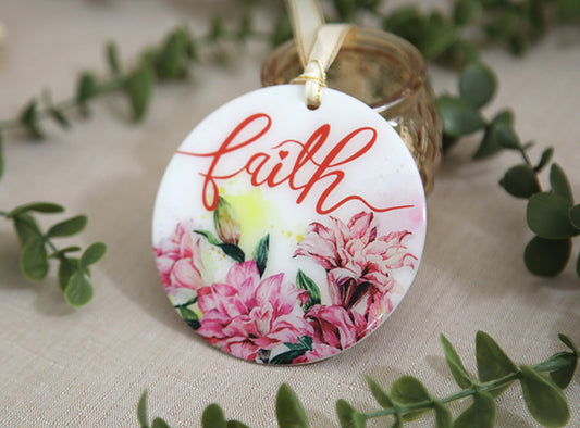 Faith, Hope, & Love Acrylic Ornament