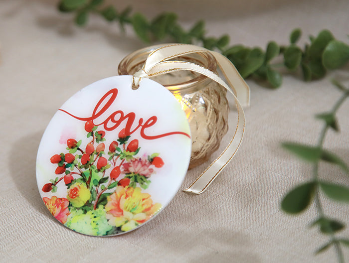 Faith, Hope, & Love Acrylic Ornament Set