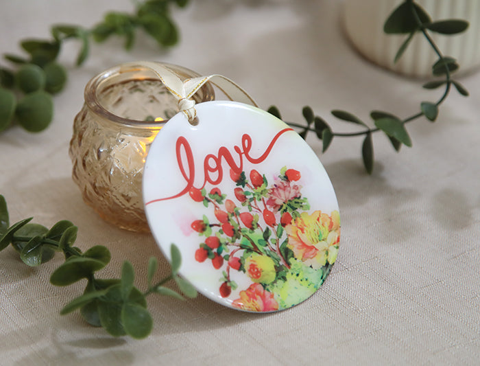 Faith, Hope, & Love Acrylic Ornament Set