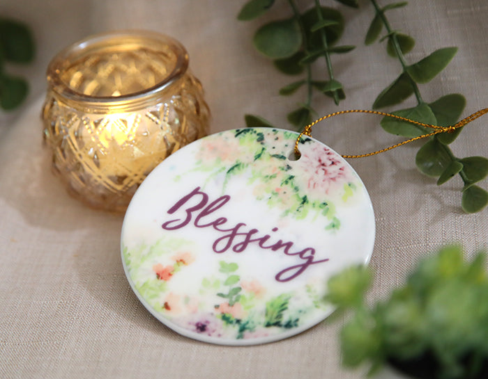 Always Be Thankful Ceramic Ornament