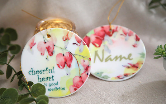 Personalized Cheerful Heart Ornament