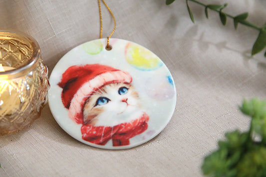 Magical Moments Cat Ceramic Ornament