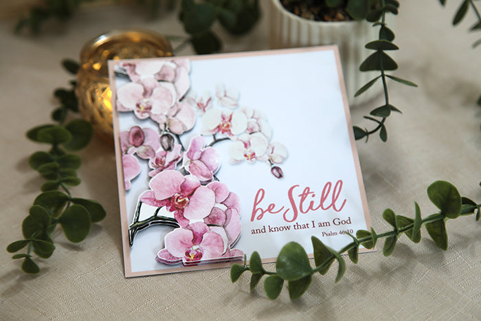 "Be Still & Know" 3D Handmade Card