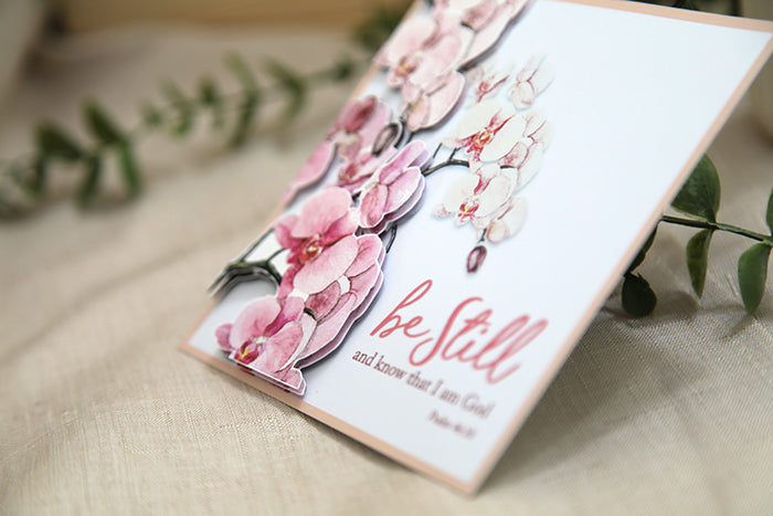 "Be Still & Know" 3D Handmade Card