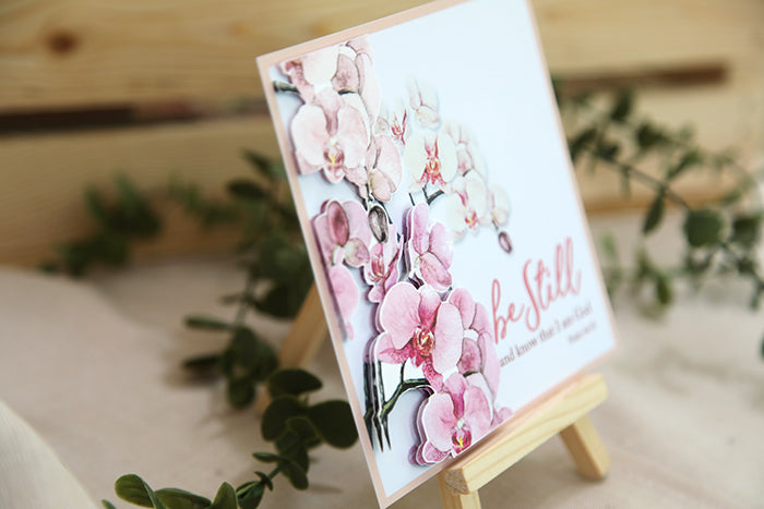 "Be Still & Know" 3D Handmade Card