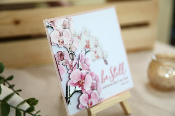 "Be Still & Know" 3D Handmade Card