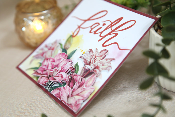 "Faith" 3D Handmade Card