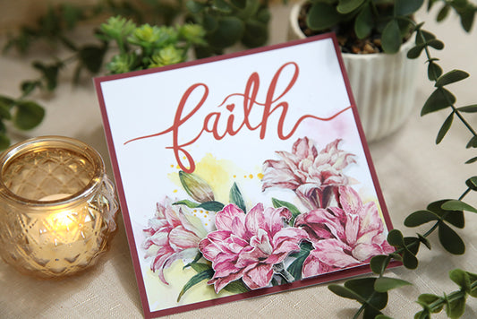 "Faith" 3D Handmade Card