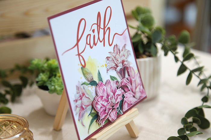 "Faith" 3D Handmade Card