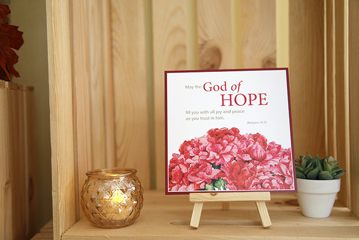 "God of Hope" Square Note Card
