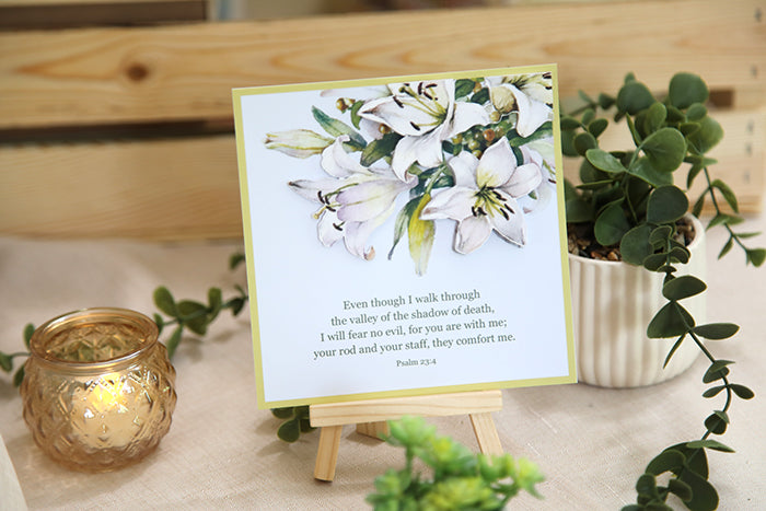 “His Comforting Presence: Psalm 23:4" 3D Card