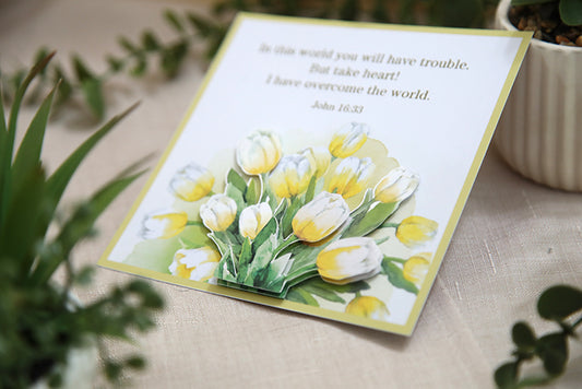 "Peace in Him" 3D Note Card