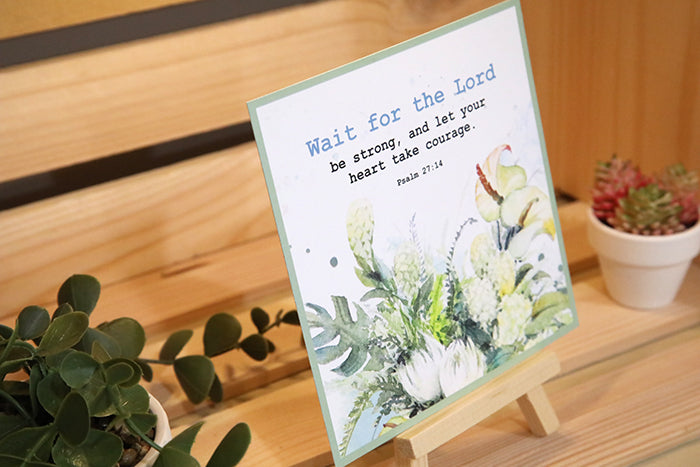 Take Heart – Psalm 27:14 Notecard