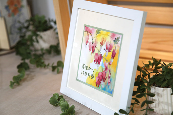 "Cheerful Heart Blooms" Note Card - Chinese Version