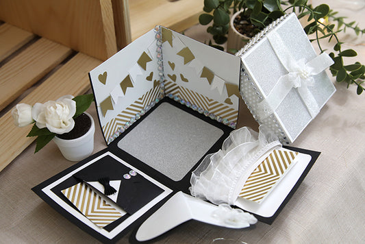 One-of-a-Kind Handcrafted "Memories Bloom" Box (4"x4"x4")