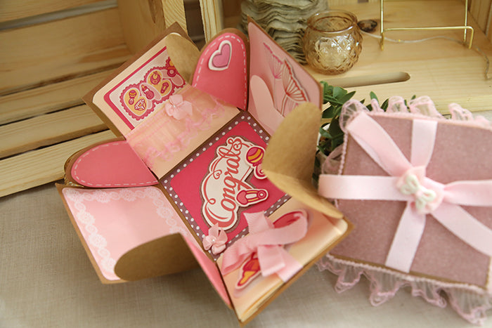 One-of-a-Kind Handcrafted "Memories Bloom" Box (4"x4"x4")