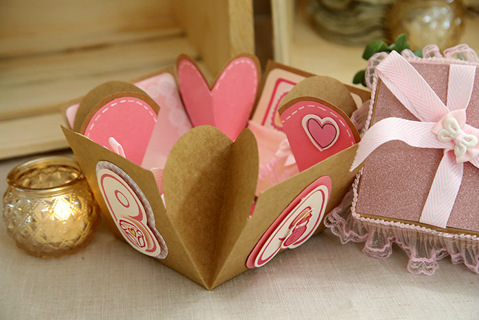 One-of-a-Kind Handcrafted "Memories Bloom" Box (4"x4"x4")