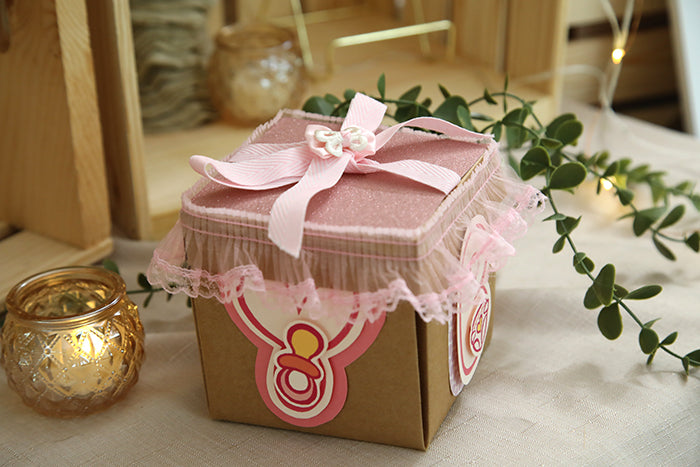 One-of-a-Kind Handcrafted "Memories Bloom" Box (4"x4"x4")