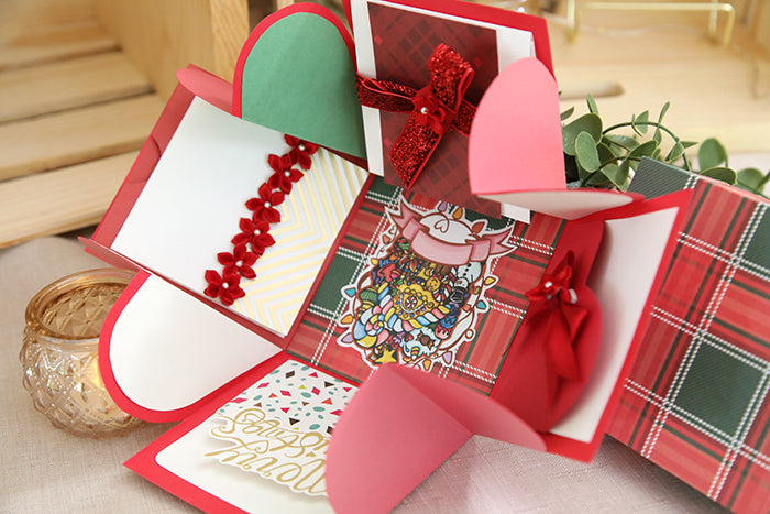 One-of-a-Kind Handcrafted "Memories Bloom" Box (4"x4"x4")