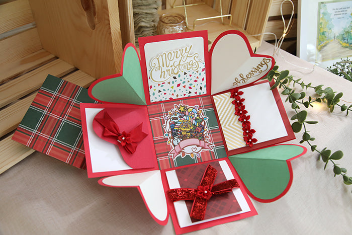 One-of-a-Kind Handcrafted "Memories Bloom" Box (4"x4"x4")