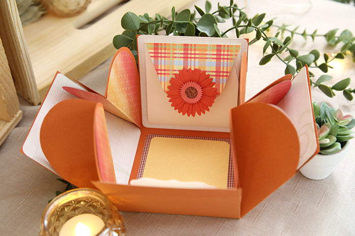 One-of-a-Kind Handcrafted "Memories Bloom" Box (4"x4"x4")