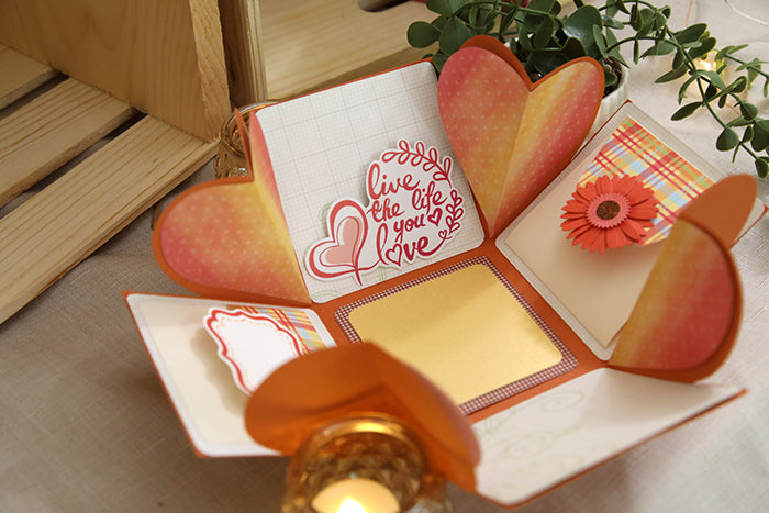 One-of-a-Kind Handcrafted "Memories Bloom" Box (4"x4"x4")